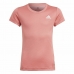 Børne Kortærmet T-shirt Adidas Aeroready Laksefarvet