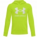 Hanorac cu Glugă Copii Under Armour Rival Big Logo 1 Verde lămâie