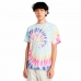 Tricou cu Mânecă Scurtă Bărbați Vans Rainbow Spiral Cyan