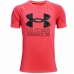 Παιδική Μπλούζα με Κοντό Μανίκι Under Armour Tech Hybrid Κόκκινο