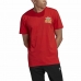 Koszulka z krótkim rękawem Męska Adidas Multifade  Czerwony