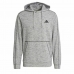 Hettegenser til Menn Adidas Essentials Mélange Embroidered Lysegrp