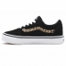 Scarpe da Tennis Casual Bambino Vans Ward Suede Nero Leopardo