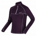 Dames T-shirt lange mouwen Regatta Yonder Half-Zip Paars