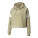 Dámská mikina s kapucí Puma Power Hoodie Fl Béžový