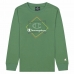 Детска Тениска с Дълъг Ръкав Champion Athletic Crewneck  Зелен