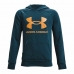 Hanorac cu Glugă Copii Under Armour Rival Fleece Hoodie Cyan