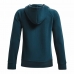 Hanorac cu Glugă Copii Under Armour Rival Fleece Hoodie Cyan