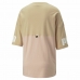 Kortærmet T-shirt til Kvinder Puma Colorblock Beige