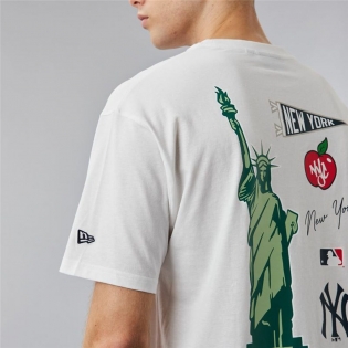 New era MLB New York Yankees Big Logo Oversized Short Sleeve T-Shirt