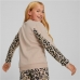 Sweatshirt zonder Capuchon voor Meisjes Puma Alpha Crew Neck Beige Luipaard Roze