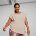 Dames-T-Shirt met Korte Mouwen Puma Studio Foundation Beige Licht Roze