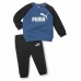 Fato de Treino Infantil Puma Minicats Essentials Raglan Preto Azul