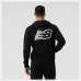 Felpa con Cappuccio Uomo New Balance Essentials Fleece Nero