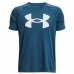 T-Shirt met Korte Mouwen voor kinderen Under Armour Big Logo Blauw