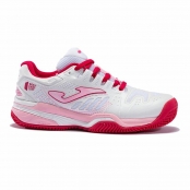 Zapatillas Pádel Mujer Blanco Rosa claro | Joma Slam Lady 2207 