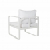 Divano da Giardino DKD Home Decor Bianco Alluminio 78 cm 184 x 72 x 78 cm  