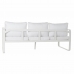 Canapé de jardin DKD Home Decor Blanc Aluminium 78 cm 184 x 72 x 78 cm  