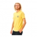 Camisola de Manga Curta Homem Rip Curl Amarelo Homem