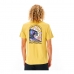 Camisola de Manga Curta Homem Rip Curl Amarelo Homem