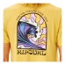 Camisola de Manga Curta Homem Rip Curl Amarelo Homem