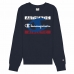 Felpa senza Cappuccio Uomo Champion Authentic Athletic Blu scuro