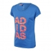 Camisola de Manga Curta Infantil Adidas Young Ling Azul