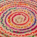 Matta 120 x 120 x 1 cm Multicolour Jute