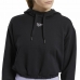 Damen Sweater mit Kapuze Reebok Sportswear Cropped Schwarz
