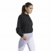 Polar com Capuz Mulher Reebok Sportswear Cropped Preto