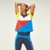 Dames-T-Shirt met Korte Mouwen Tommy Hilfiger Colour-Blocked Blauw