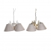 Suspension DKD Home Decor 50 x 46 x 30 cm Doré Métal Blanc 50 W (2 Unités)