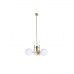 Suspension DKD Home Decor 64 x 64 x 64 cm Verre Doré Métal Blanc 50 W