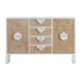 Dientafel DKD Home Decor Spar Metaal Wit 120 x 35 x 80 cm