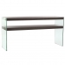 Console DKD Home Decor Brun Gennemsigtig Krystal Valnød Træ MDF 160 x 45 x 80 cm