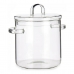 Oală cu capac Sticlă borosilicată Transparent (15,3 x 19,5 x 21 cm)