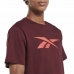 Camisola de Manga Curta Homem Reebok RI Logo Grená