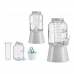 Transparent Glass Jug White With support (22,8 x 37,5 x 20 cm) (3800 ml)