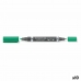 Permanente markeerstift Staedtler Lumocolor Duo Groen (10 Stuks)