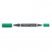 Permanent marker Staedtler Lumocolor Duo Green (10 Units)