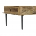 Mesa de Centro DKD Home Decor 116 x 60 x 46 cm Metal Alumínio Madeira de mangueira