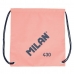 Sac à dos serré par des ficelles Milan Since 1918 Rose 42 x 34 x 0,7 cm