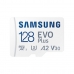 Carte Mémoire Micro SD avec Adaptateur Samsung EVO Plus Blanc 128 GB Micro SDXC UHS-I