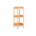 Organizador Multiusos DKD Home Decor Bambu Aço inoxidável 43,6 x 43,6 x 90,5 cm