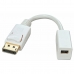 Adaptér Mini DisplayPort na DisplayPort LINDY 41060 Bílý