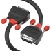 DVI-Kabel LINDY 36252 2 m Sort