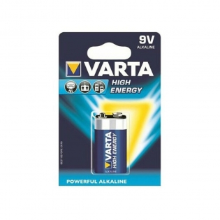 PILA ALKALINA HIGH ENERGY VARTA 9V