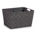 Basket 25 x 20 x 35 cm Black Cloth 10 L