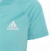 Tricou cu Mânecă Scurtă pentru Copii Adidas Aeroready Three Stripes Acvamarin