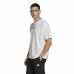 Men’s Short Sleeve T-Shirt Adidas Essentials Brandlove White